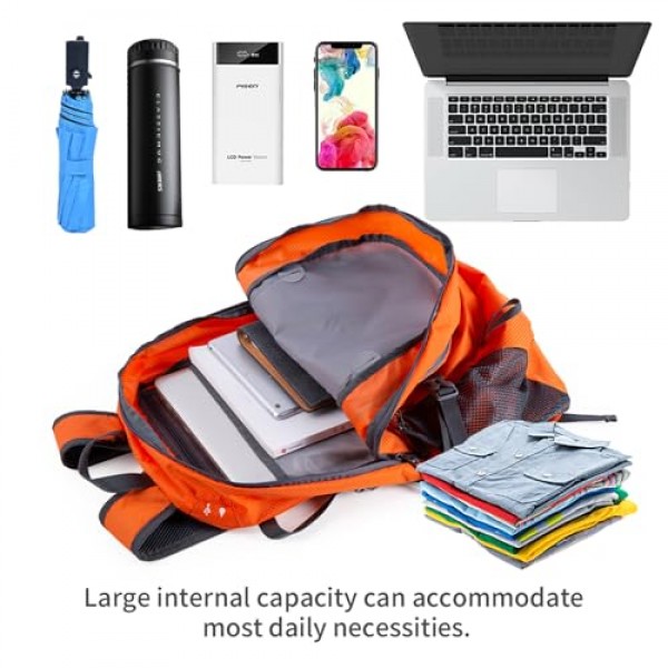 NODLAND 40L 경량 하이킹 배낭 방수 포장 가능 데이팩