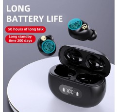 Hsility 블루투스 헤드폰 EDR LED 디스플레이 아이폰 안드로이드 스포츠 야외 실행을위한 휴대용 충전 케이스와 스테레오 사운드 블루투스 헤드폰