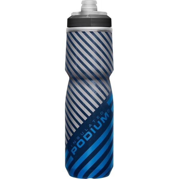 CAMELBAK Podium® Chill Insulated Outdoor Bottle 710ml/24oz, 네이비 스트라이프 네이비 스트라이프 680g