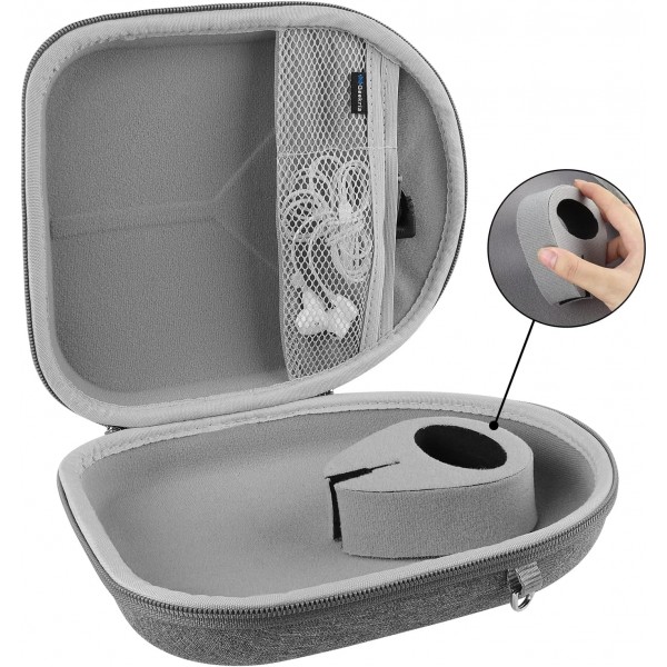 Bose QuietComfort QC35, QC35 시리즈 II, QC25, QC15, SoundLink, SoundTrue, Mpow H7 헤드폰, 하드 캐리 케이스 라이트 그레이 스트라이프용 Geekria 케이스 헤드폰