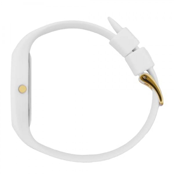 Ice-Watch - ICE Glam Rock Rebel - 실리콘 스트랩이 포함된 화이트 여성용 시계 - 019860(미디엄), 화이트, 스트랩