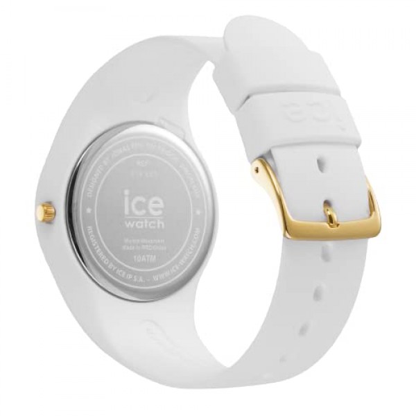 Ice-Watch - ICE Glam Rock Rebel - 실리콘 스트랩이 포함된 화이트 여성용 시계 - 019860(미디엄), 화이트, 스트랩