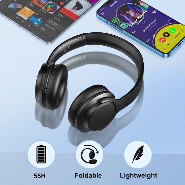 광학 디지털/RCA/AUX 연결이 있는 블루투스 송신기로 TV 시청을 위한 ZIOCOM 블루투스 헤드폰 세트 55시간 재생 시간이 있는 TV용 무선 오디오 어댑터가 있는 블루투스 헤드