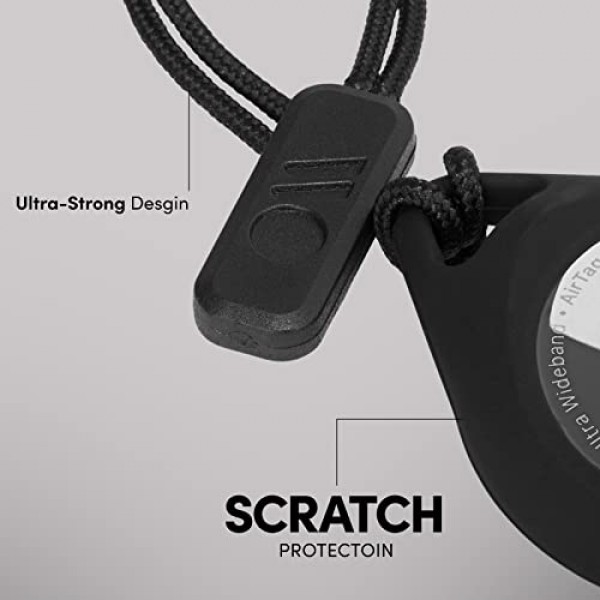 Case-Mate AirTag 홀더 - 견고한 스트랩이 있는 Apple AirTags용 케이스 홀더 - 보호용 하드 쉘 에어태그 키체인 - 개 목걸이, 고양이 목걸이, 열쇠, 수하물, 배낭용 에어 태그 케