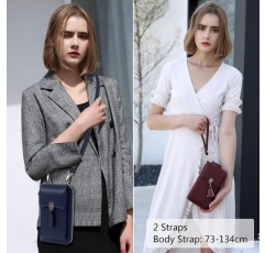 Pearl Angeli Cell Phone Purse Travel Bag 여성 숄더 스트랩 백 RFID 차단 카드 모바일 핸드백, 로얄 블루, 모던