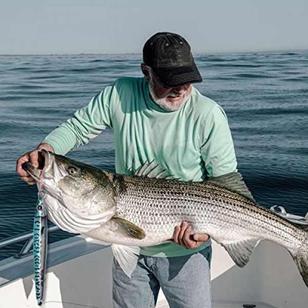 Goture 낚시 지그 바닷물 60g-200g 보조 후크 포함, 글로우 수직 지그, 속도 빠른 리드 지그 참치, 연어, 돛새치, 줄무늬 농어, 그룹화 도미, 킹피시용 바다 낚시 지그 스푼 