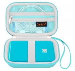 KODAK Step/Kodak Step 슬림 인스턴트 모바일 포토 미니 프린터용 Canboc 휴대용 케이스, 인화지 및 USB 케이블에 맞는 지퍼 메쉬 포켓, 녹색(케이스만)