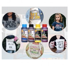 승화 잉크 4X 100ml 세트 4색, 레드 브라운, 블루, 마젠타, 옐로우, Epson, Brother, Roland, Mimaki, Mutoh RB, BL, M, Y 4x100ml 호환