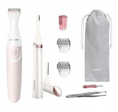 필립스 뷰티 여성용 비키니 트리머 및 프리시전 트리머 스페셜 에디션 번들(BRT387/90)