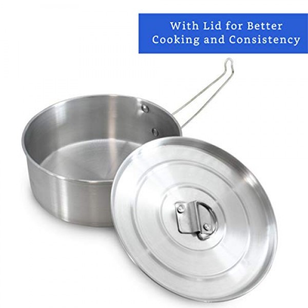 GLOBE ROCKET Flan Mold with Lid (8.2 x 3.2in ) - 정통 멕시코 디자인 Flanera Flan Maker - Flan Pan - Bain Marie Flan Molds with Lid - Flaneras Moulds with Lid