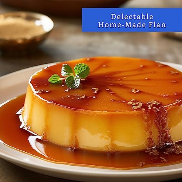 GLOBE ROCKET Flan Mold with Lid (8.2 x 3.2in ) - 정통 멕시코 디자인 Flanera Flan Maker - Flan Pan - Bain Marie Flan Molds with Lid - Flaneras Moulds with Lid