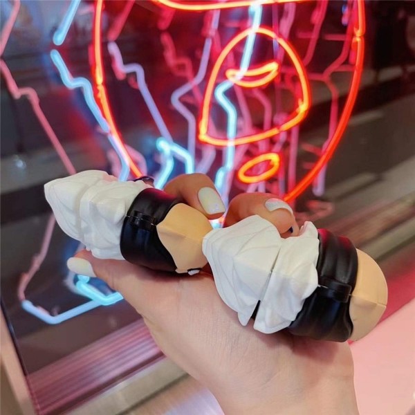 Airpods Pro용 LucaSng 이어폰 케이스, 3D 일본 애니메이션 만화 Jujutsu Kaisen Gojo Satoru AirPods Pro용 이어폰 케이스 소프트 실리콘 헤드셋 커버 Kawaii Fun Design(AirPods Pro용 Satoru)