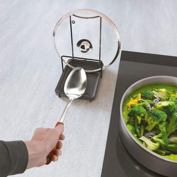 Metaltex 352908000 주방 홀더, 스틸, 블랙