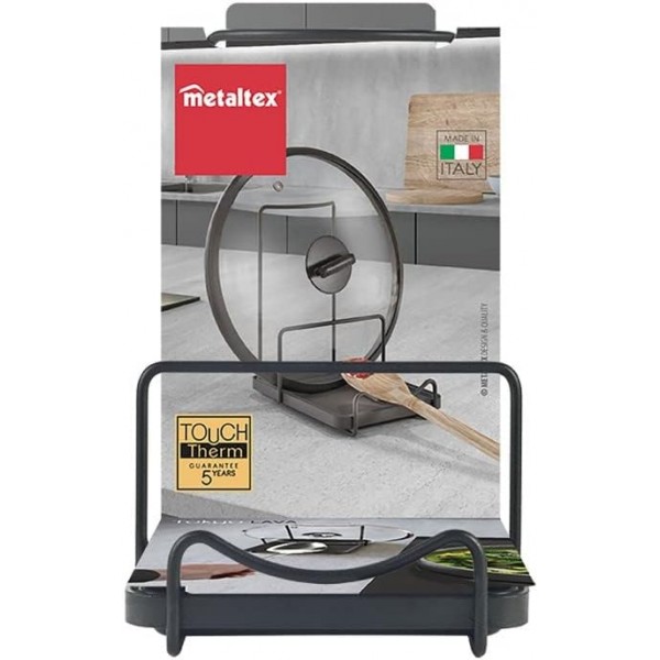 Metaltex 352908000 주방 홀더, 스틸, 블랙
