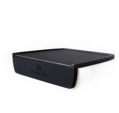 Corretto Espresso 탬핑 매트 - 작업대를 보호하는 고급스러운 그립감과 식품 안전 검정색 실리콘 코너 탬퍼 및 포장 매트