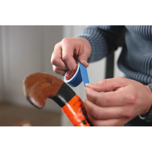 tesa extra Power Perfect Cloth Tape - 제작, 수리, 고정, 강화 및 라벨링을 위한 패브릭 강화 수리 테이프 - 흰색 - 25m x 19mm 25m x 19mm 흰색