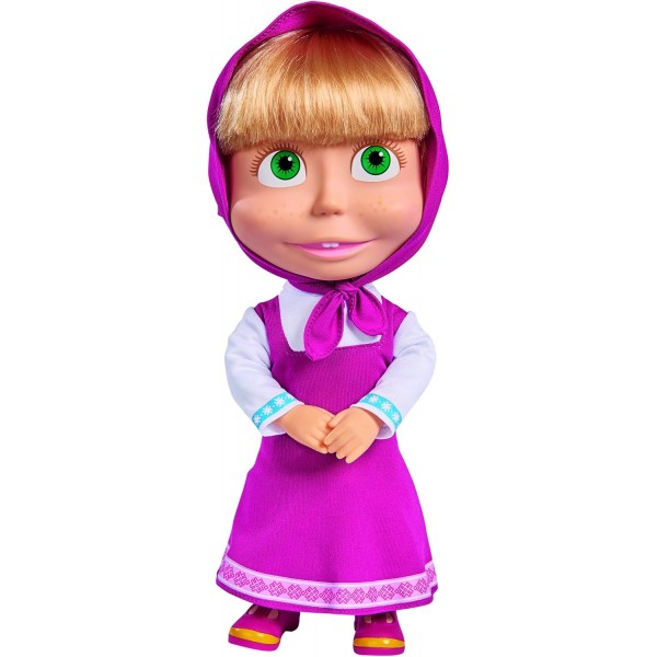 심바 - 멜로디가 있는 마샤 인형, 옷 2벌 포함, 30 cm, 3세, 109301082