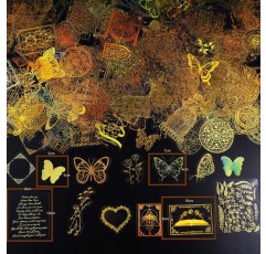 405pcs Scrapbooking 스티커 스티커, 홀로그램 스티커 빛나는 매직 나비 액세서리, 동화 컬렉션 일기, 사진 앨범, 달력 반짝이 스티커에 대 한 홀로그램 반짝이 스티커 스티