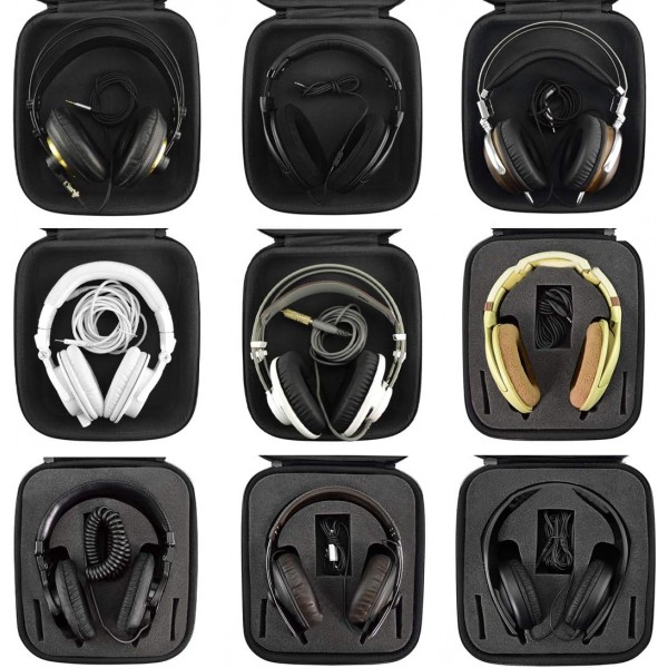 RCA WHP141B, Koss R80 UR40 UR-20, SRH840 SRH440 SRH240A, HiFiMAN HE1000, Edition X, 하드 캐리 케이스용 Geekria 포켓 헤드폰