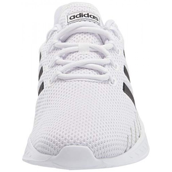 아디다스 남성 Questar Flow Nxt 러닝화, 화이트/블랙/그레이, 9
