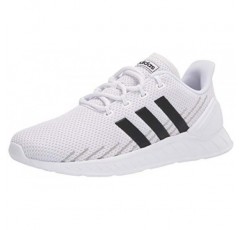 아디다스 남성 Questar Flow Nxt 러닝화, 화이트/블랙/그레이, 9