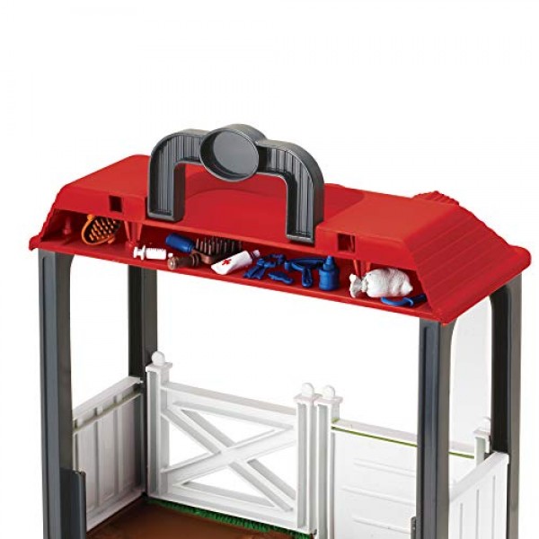 Sunny Days Entertainment 블루 리본 챔피언 디럭스 리피자너 그루밍 안정적인 플레이 세트와 29개의 사실적인 액세서리 포함