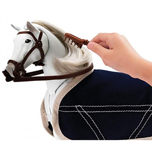 Sunny Days Entertainment 블루 리본 챔피언 디럭스 리피자너 그루밍 안정적인 플레이 세트와 29개의 사실적인 액세서리 포함