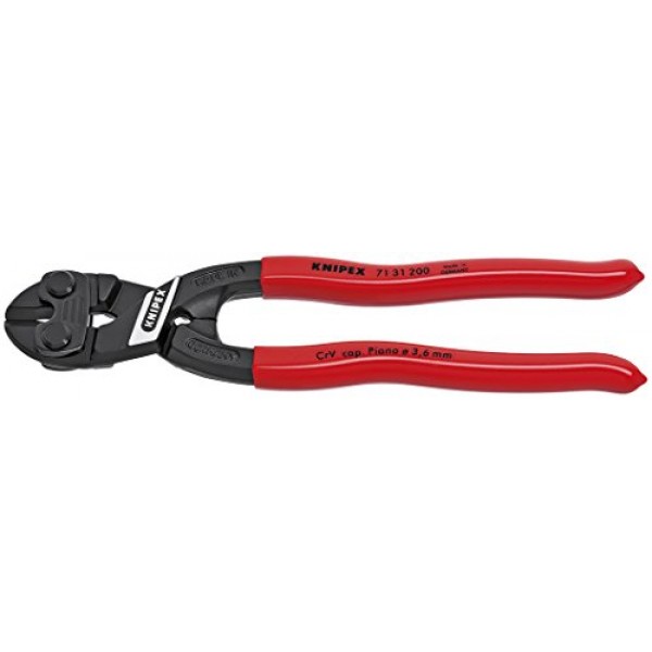 KNIPEX - 71 31 200 도구 - 노치 블레이드가 있는 CoBolt 컴팩트 볼트 커터(7131200), 8인치