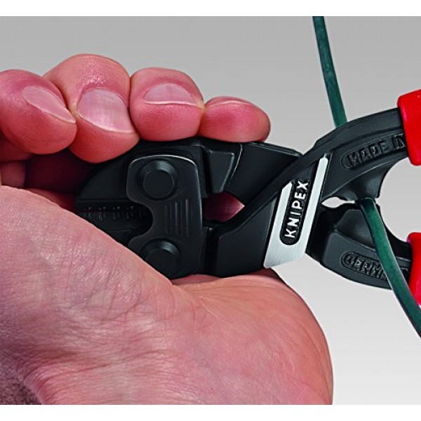 KNIPEX - 71 31 200 도구 - 노치 블레이드가 있는 CoBolt 컴팩트 볼트 커터(7131200), 8인치