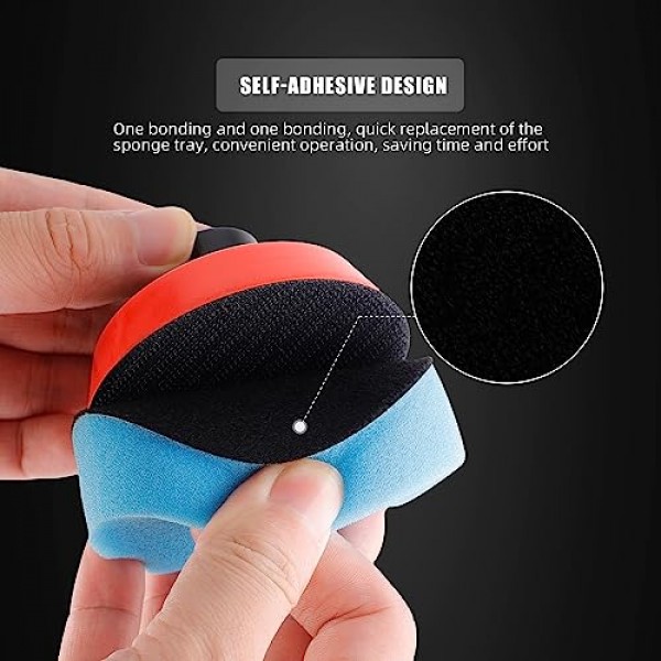 자동차 폼 드릴 연마 패드 키트, 44Pcs 1inch 2inch 3inch 세부 연마 버핑 패드 혼합 크기 자동차 자세히 키트 5/8-11 스레드 백업 패드 및 버퍼 폴리 셔 연마, 버핑 용 어댑터