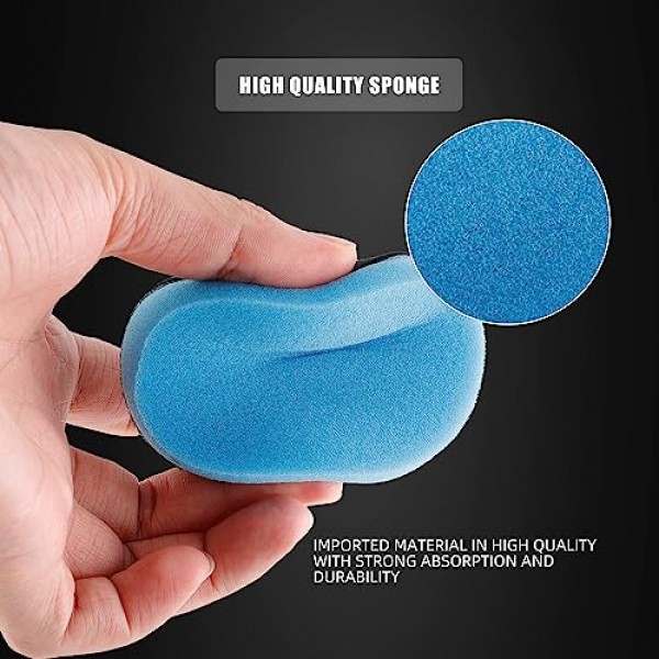 자동차 폼 드릴 연마 패드 키트, 44Pcs 1inch 2inch 3inch 세부 연마 버핑 패드 혼합 크기 자동차 자세히 키트 5/8-11 스레드 백업 패드 및 버퍼 폴리 셔 연마, 버핑 용 어댑터