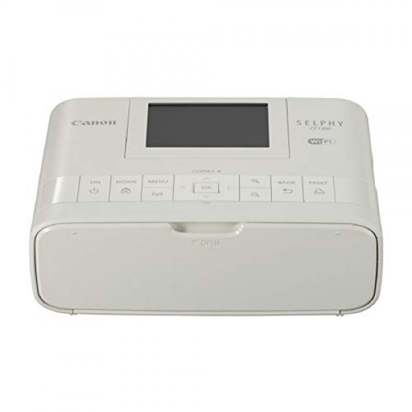 AirPrint 및 Mopria 장치 인쇄 기능을 갖춘 Canon Selphy CP1300 무선 컴팩트 포토 프린터, 흰색