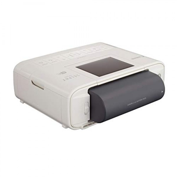 AirPrint 및 Mopria 장치 인쇄 기능을 갖춘 Canon Selphy CP1300 무선 컴팩트 포토 프린터, 흰색