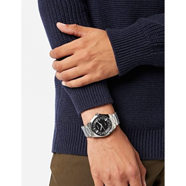 세이코 남성용 클래식 블랙 다이얼 시계 - SUR505P1