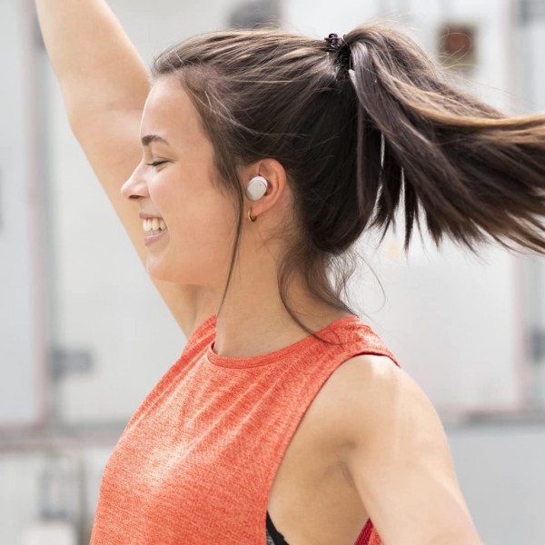 Hama Spirit Pure Bluetooth 헤드폰(마이크가 있는 인이어 헤드폰, 충전 스테이션이 있는 완전 무선 이어버드, IPX5 생활 방수, 25시간 배터리, 음성 제어 기능이 있는 무선 헤드