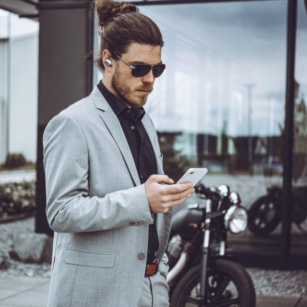 Hama Spirit Pure Bluetooth 헤드폰(마이크가 있는 인이어 헤드폰, 충전 스테이션이 있는 완전 무선 이어버드, IPX5 생활 방수, 25시간 배터리, 음성 제어 기능이 있는 무선 헤드