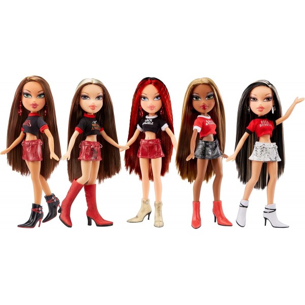 Bratz 577805EUC Rock Angelz 20 Yearz 스페셜 에디션 패션 인형 제이드 기타, 의상, 액세서리, 포스터 등이 포함되어 있습니다. 팬이 가장 좋아하는 재발매 수집가 및 어린이 7세