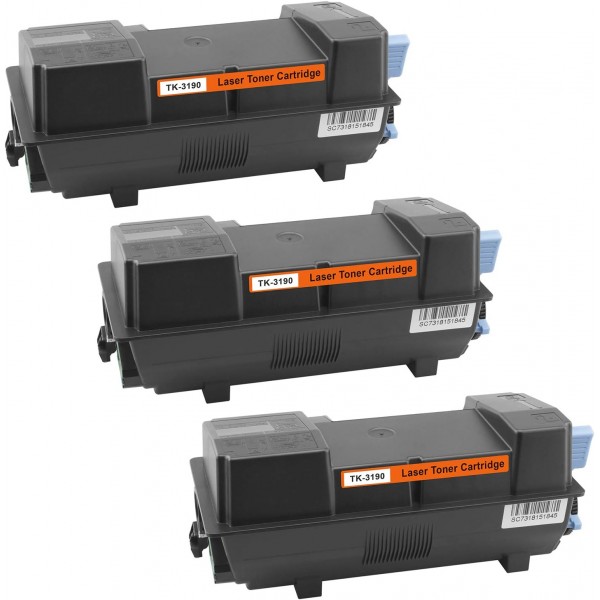 Kyocera 3190용 Gorilla 잉크 토너 카트리지 XXL (3) 3x Toner Schwarz