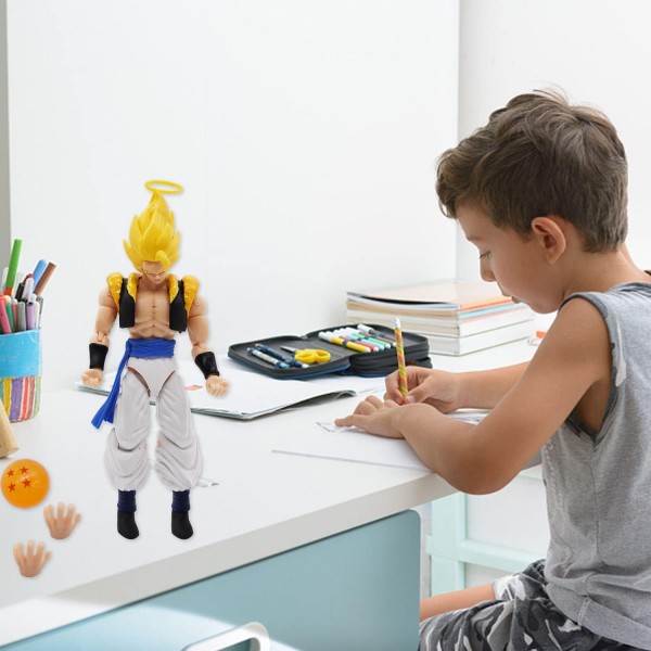 애니메이션 피규어, 17CM Super Saiyan Gogeta, Anime Super Gogeta 액션 피규어 관절 애니메이션 피규어 Dragon Stars 애니메이션 피규어 Anime Gifts And Anime Merch