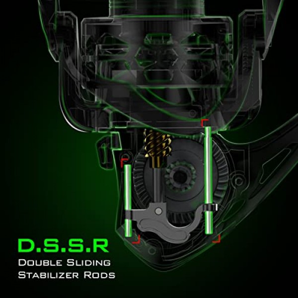 KastKing Zephyr 스피닝 릴 – 5.6oz - 사이즈 500은 초경량/얼음 낚시에 적합, 7+1/6+1BB 부드럽고 강력한 낚시 릴, 담수 및 바닷물 낚시 릴, 대형 스테인레스 스틸 메인 샤프트-