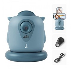 자동 추적 휴대폰 홀더, AICOCO 자동 얼굴 추적 삼각대, 360° 회전 휴대폰 카메라 마운트, AI 기반 얼굴 추적, Bluetooth 셔터 제어, 라이브 스트리밍 비디오 및 비디오 녹화