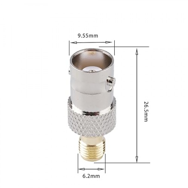 xinangogo 4 조각 SDR, 휴대용 라디오, 스캐너, 워키 토키 어댑터 용 SMA-BNC 어댑터 키트 SMA Male Female-BNC Male Female RF 동축 어댑터 SMA-BNC 어댑터 Digikey 동축 커넥터