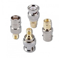 xinangogo 4 조각 SDR, 휴대용 라디오, 스캐너, 워키 토키 어댑터 용 SMA-BNC 어댑터 키트 SMA Male Female-BNC Male Female RF 동축 어댑터 SMA-BNC 어댑터 Digikey 동축 커넥터