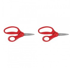 Fiskars 어린이 가위 끝이 뾰족한 5인치, 빨간색(2개 팩)