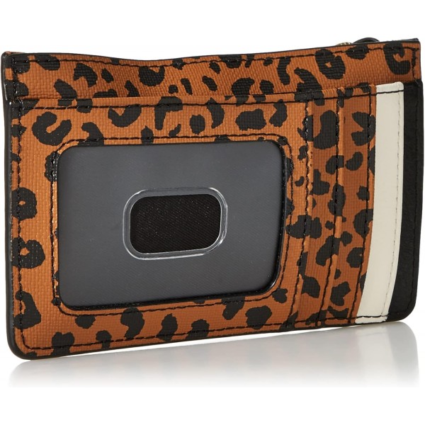 Fossil 여성용 Logan 카드 케이스, 동물 모티브, 5.43