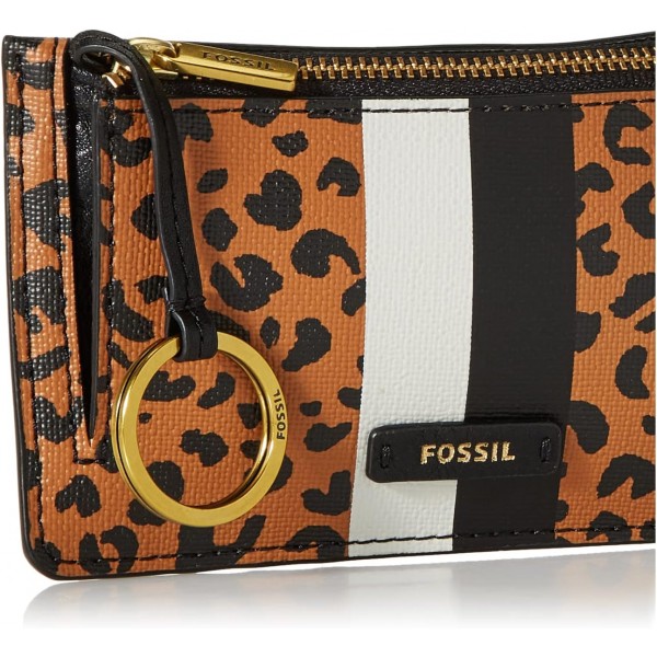 Fossil 여성용 Logan 카드 케이스, 동물 모티브, 5.43