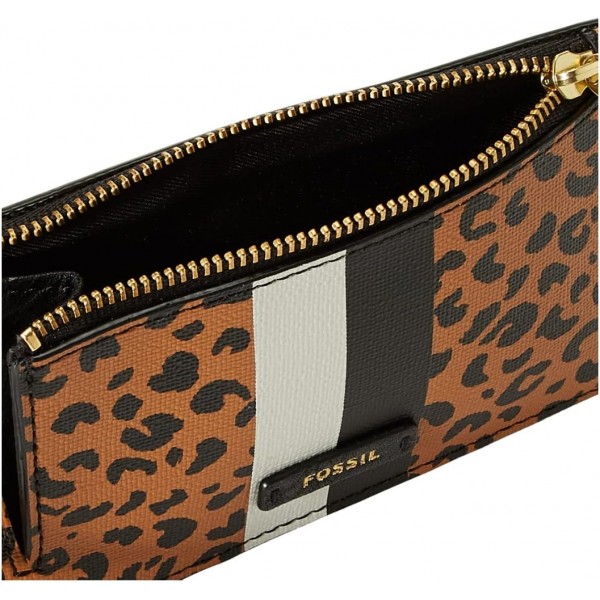 Fossil 여성용 Logan 카드 케이스, 동물 모티브, 5.43