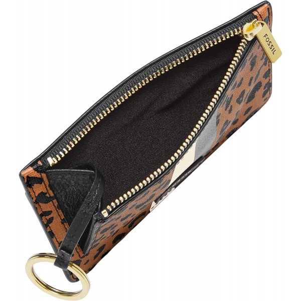Fossil 여성용 Logan 카드 케이스, 동물 모티브, 5.43