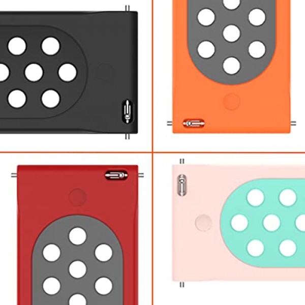 Geageaus 시계 밴드 퀵 릴리스 스프링 바 핀, 실리콘 스마트 시계 핀, 스테인레스 스틸 시계 스트랩 시계 수리 스프링 바 도구(8팩,1.8 x 20mm)
