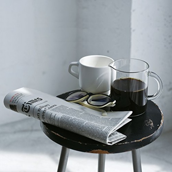 KINTO SCS 27655 커피 주전자, 2컵, 눈금형, 내열 유리, 전자레인지 및 식기세척기 사용 가능